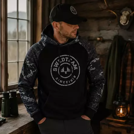 Swedteam Ridge Hoodie DSV Black - Jægerens basis- og mellemlag - 7330144052805 - 2