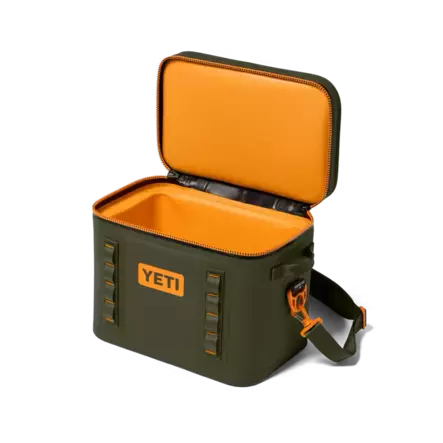 Yeti Hopper Flip 18 Soft Cooler Olive/King Crab Orange - Kølekasser og -tasker - 888830627945 - 2