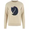 Fjällräven Logo Knit Sweater M Light Beige - Skjorter - 7323451199585 - 1