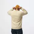 Fjällräven Logo Knit Sweater M Light Beige - Skjorter - 7323451199585 - 4