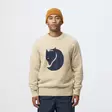 Fjällräven Logo Knit Sweater M Light Beige - Skjorter - 7323451199585 - 6
