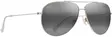 Maui Jim Hauoli XL - Shiny Light Gold Frame with Neutral Grey Lens - Plastlinser - 603429080075 - 1