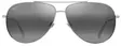 Maui Jim Hauoli XL - Shiny Light Gold Frame with Neutral Grey Lens - Plastlinser - 603429080075 - 2