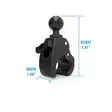 RAM Tough-Claw Medium Clamp Ball Base - RAM Mounts, C-størrelse - 793442944215 - 1