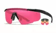 Wiley X Saber Advanced Grey & Light Rust & Vermillion - Matte Black Frame - Skydeglas - 712316003155 - 1
