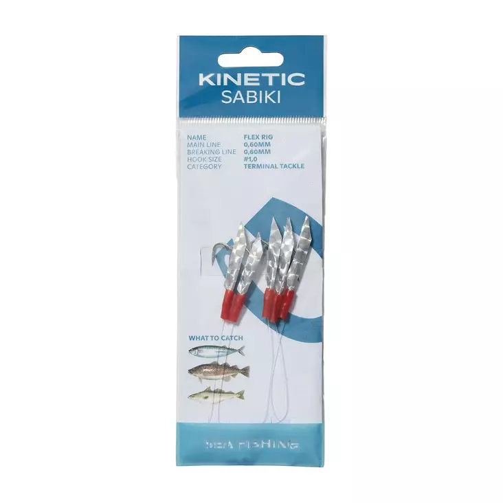 Kinetic Sabiki Holo-Flex Rig #1/0 - Sabiki- & makrelrigs - 5707461490535 - 1