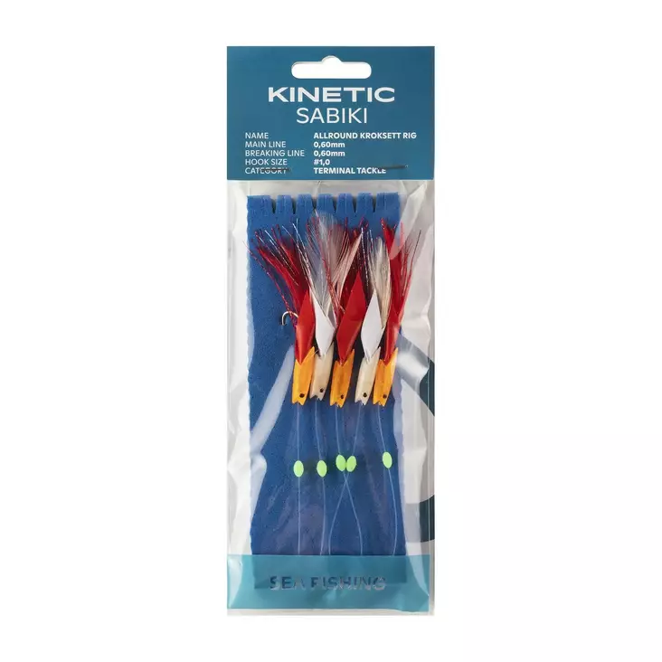 Kinetic Sabiki Allround Kroksett #1/0 - Sabiki- & makrelrigs - 5707549274255 - 1