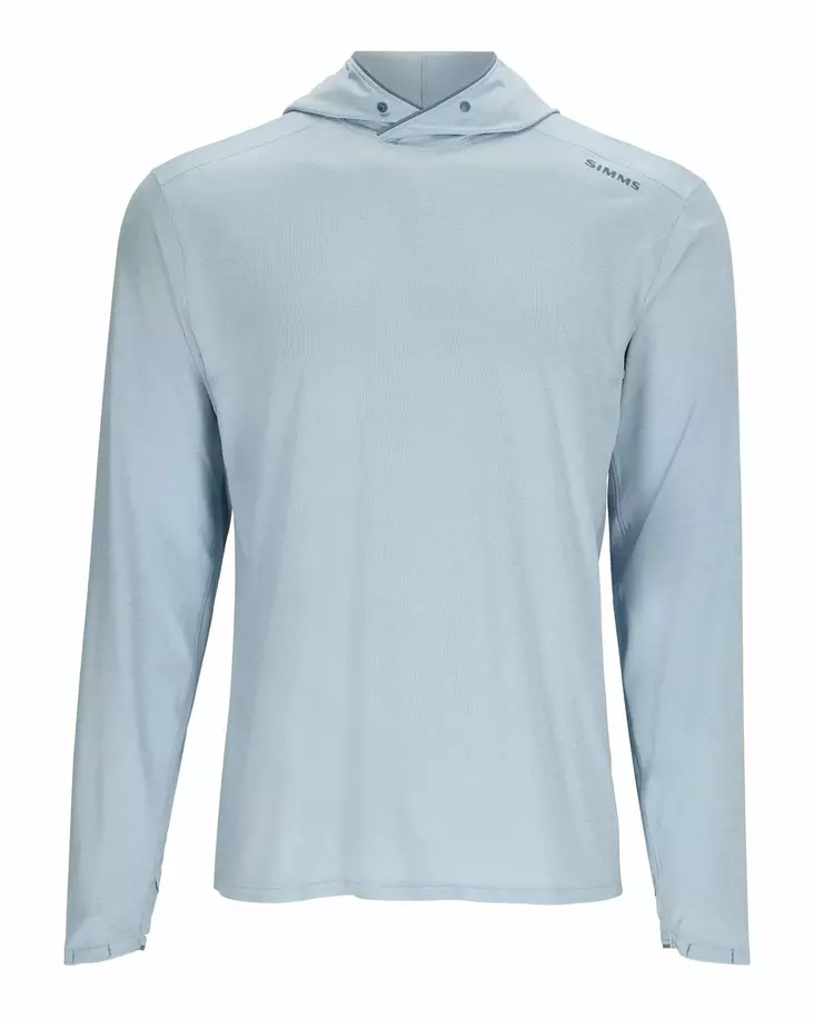 Simms SolarFlex Hoody Steel Blue Heather - Hættetrøjer - 694264633885 - 1