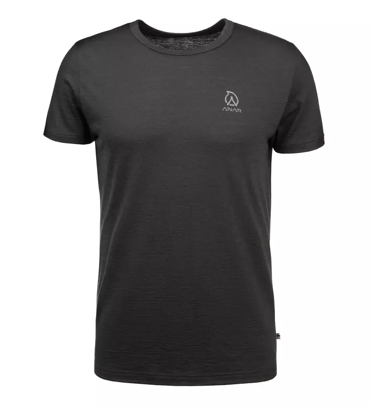 Anar Muorra M's Merino T-Shirt Black - Jægerens basis- og mellemlag - 6438014261195 - 1