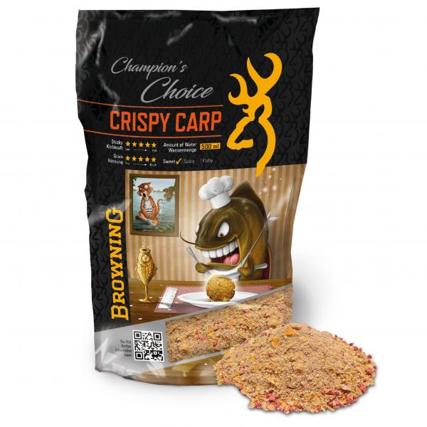 Browning Groundbait Crispy Carp 1kg - Mæsk & boilies - 4029569397945 - 1