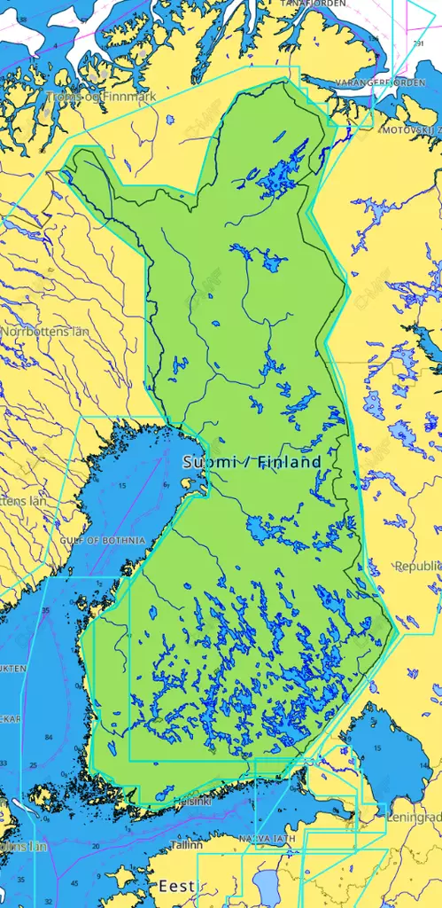 C-MAP Discovery Finland Lakes - Kort - 9420064119295 - 1