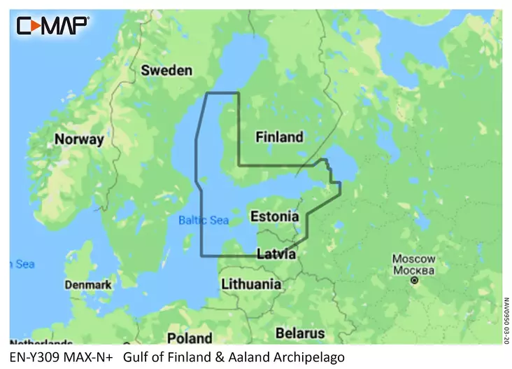 C-MAP LOC-Y309 Gulf of Finland and Aalan - Kort - 9420024192405 - 1