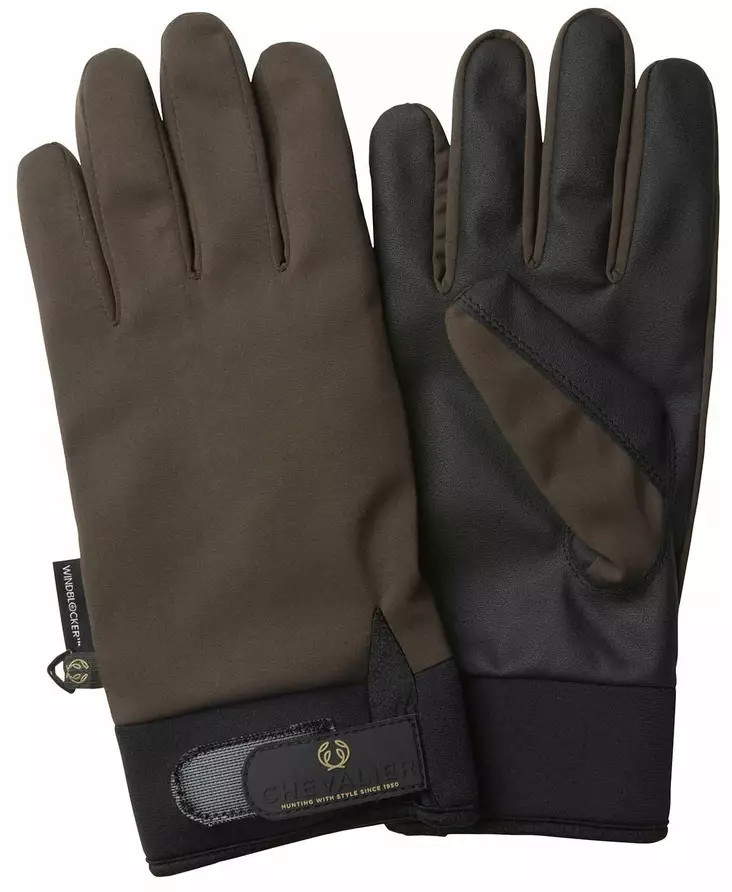 Chevalier Windblocker Warm Shooting Gloves Leather Brown - Jægerhandsker - 808491139755 - 1