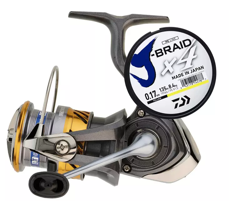 Daiwa 20 Laguna LT 2000 JB4 0,13mm - Forbremset spinnehjul - 043178617755 - 1