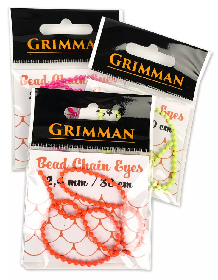 Grimman Bead Chain Eyes 2,4mm Painted - Vægtbriller - 11808015 - 1