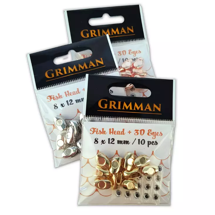 Grimman Fish Head + 3D Eyes 8x12mm - Vægtbriller - 11808035 - 1