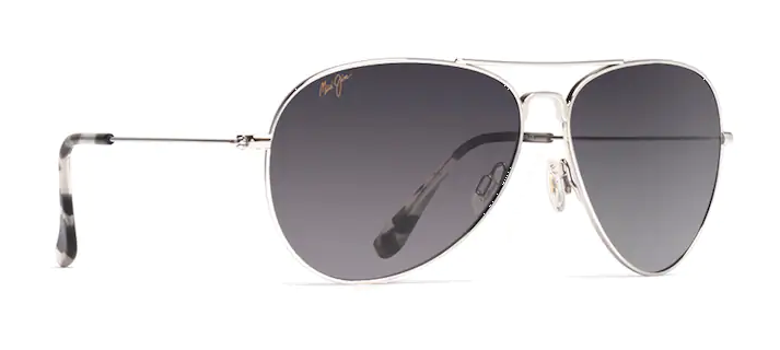 Maui Jim Mavericks - Silver Titanium Frame with Neutral Grey Lens - Plastlinser - 603429022105 - 1