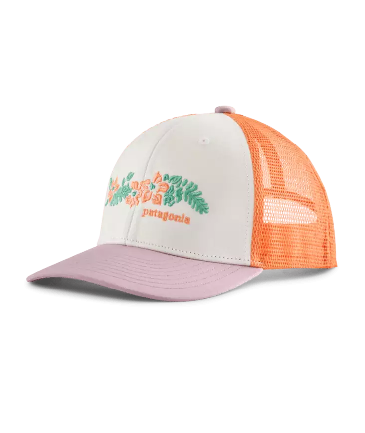 Patagonia Kids Trucker Hat Friend Lei White - Truckere - 198077554905 - 1