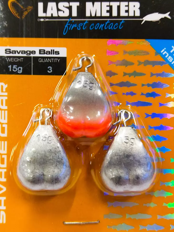 Savage Gear Balls 3pcs - Vægte til kastefiskeri - 5706301551375 - 1