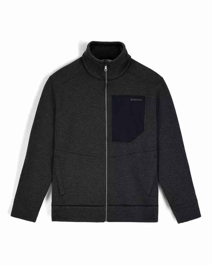 Simms Harbor Fleece Black Heather - Øvrige jakker - 694264697405 - 2