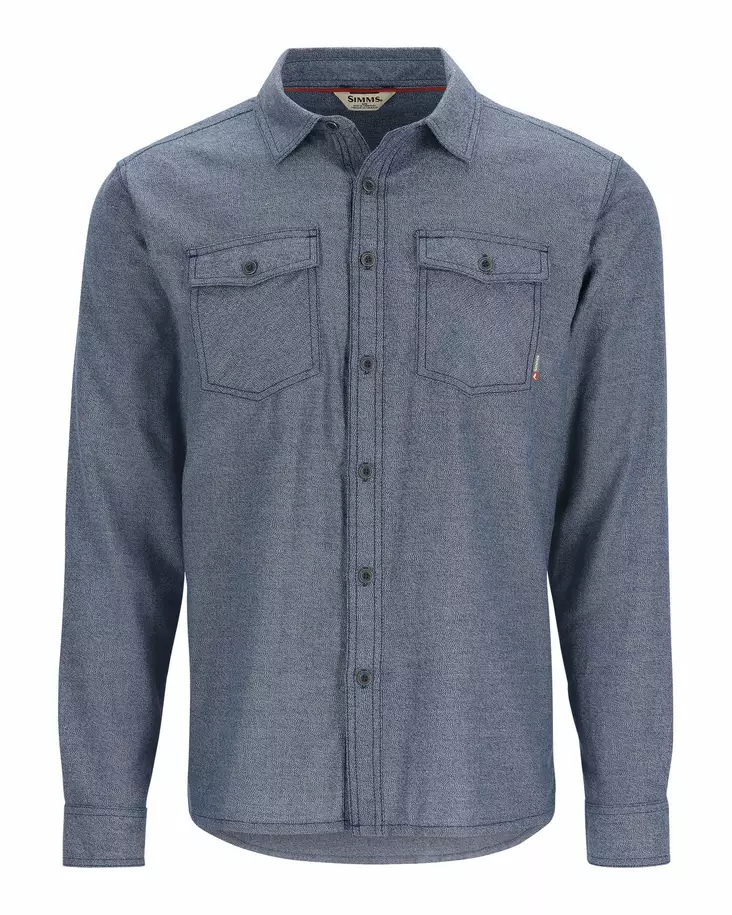 Simms Shoal Flannel Shirt Midnight - Skjorter - 694264627655 - 1