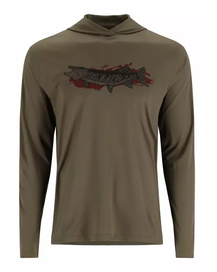 Simms Tech Hoody - Artist Series Dark Stone Musky - Hættetrøjer - 694264607435 - 1