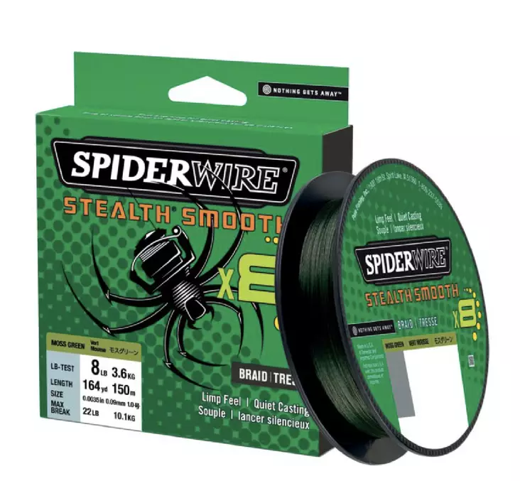 SpiderWire Stealth Smooth 8 Moss Green - Fletteliner - 022021663255 - 1