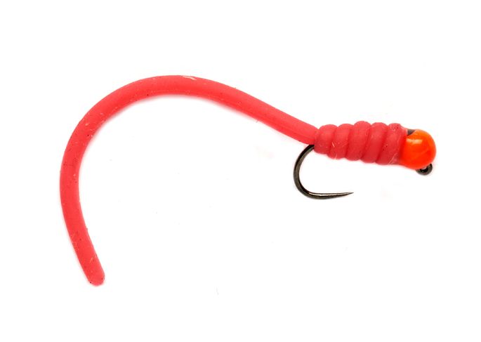 Squirminator Hot Head San Juan Red Barbless - Streamers og leech - 5054302049965 - 1