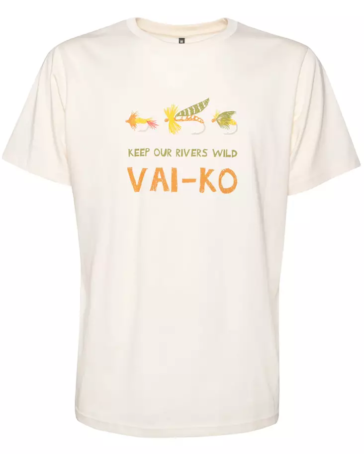 VAI-KO Flyfisher T-Shirt Birch White - T-shirts herre - 6430072388395 - 1