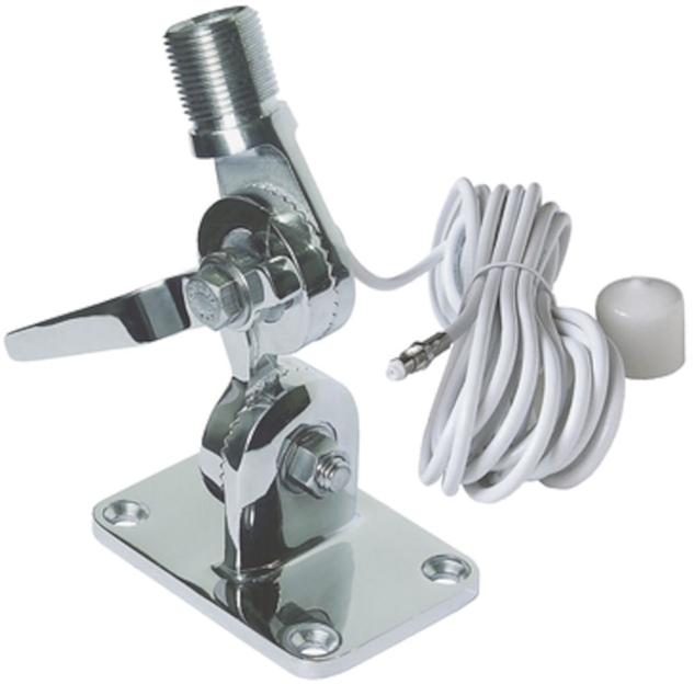 Stainless Steel Quickfit Antenna Mount with Cable - Ekkolod, VHF'er og autopiloter - 9420024106655 - 1