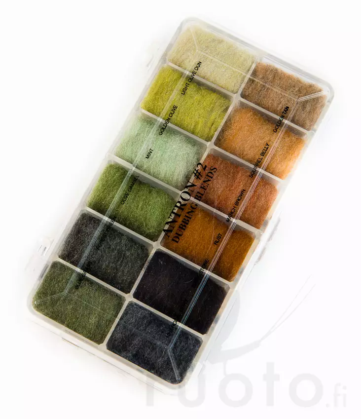 Wapsi Antron Dispenser II -dubbinglajitelma - Dubbing sortimentsæt - 053526352085 - 1