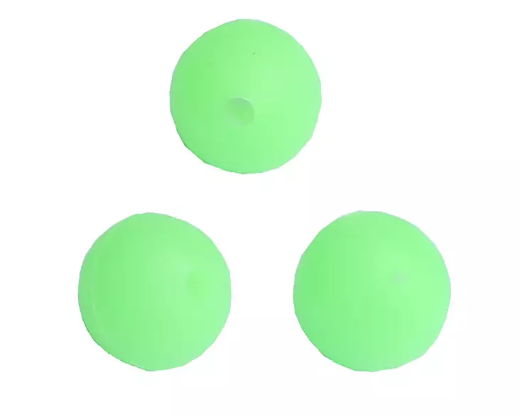 Wiggler Soft Beads Grön Glow 10mm - Øvrige tilbehør - 7340010311325 - 1