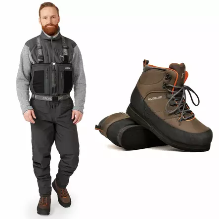 Guideline Laxa 2.0 Zip Wader and Felt Boot Bundle - Vadarpakker - 2035002040S6 - 1
