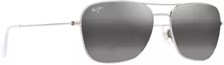 Maui Jim Naauao - Shiny Silver Frame with Neutral Grey Lens - Plastlinser - 603429080136 - 1