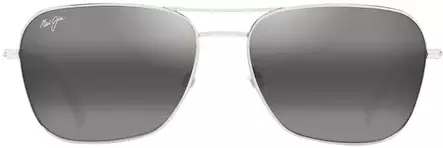 Maui Jim Naauao - Shiny Silver Frame with Neutral Grey Lens - Plastlinser - 603429080136 - 2