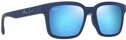 Maui Jim Opiopio - Matte Dark Blue Frame with Blue Hawaii Lens - Plastlinser - 603429079536 - 1