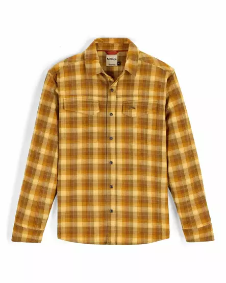 Simms Gallatin Flannel Shirt Kennebec Plaid: Sandbar - Skjorter - 694264694206 - 2
