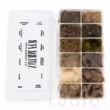 Natural Fur Dispenser - Dubbing sortimentsæt - 053526352276 - 2