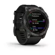 Garmin Fenix 7X Sapphire Solar Carbon Grey DLC Titanium with Black Band - GPS-navigationsenheder og ure - 0753759278236 - 2