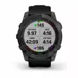 Garmin Fenix 7X Sapphire Solar Carbon Grey DLC Titanium with Black Band - GPS-navigationsenheder og ure - 0753759278236 - 9