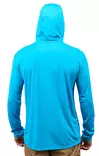 Grundens Tough Sun Hoodie Azure - Skjorter - 0840316306836 - 2
