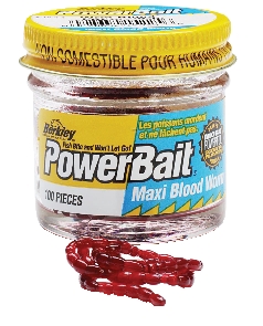 Berkley Powerbait Mud Worm Blood Maxi - Fødevarer - 028632152256 - 1