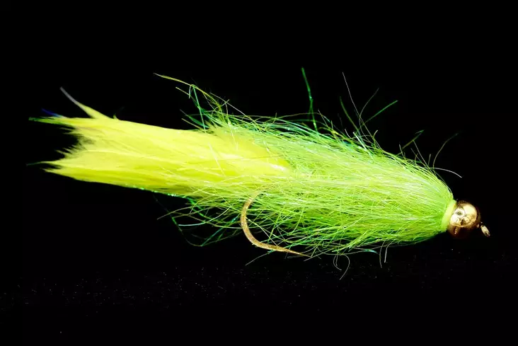 Chartreuse Leech Tungsten Beadhead - Streamers og leech - 8859202532916 - 1