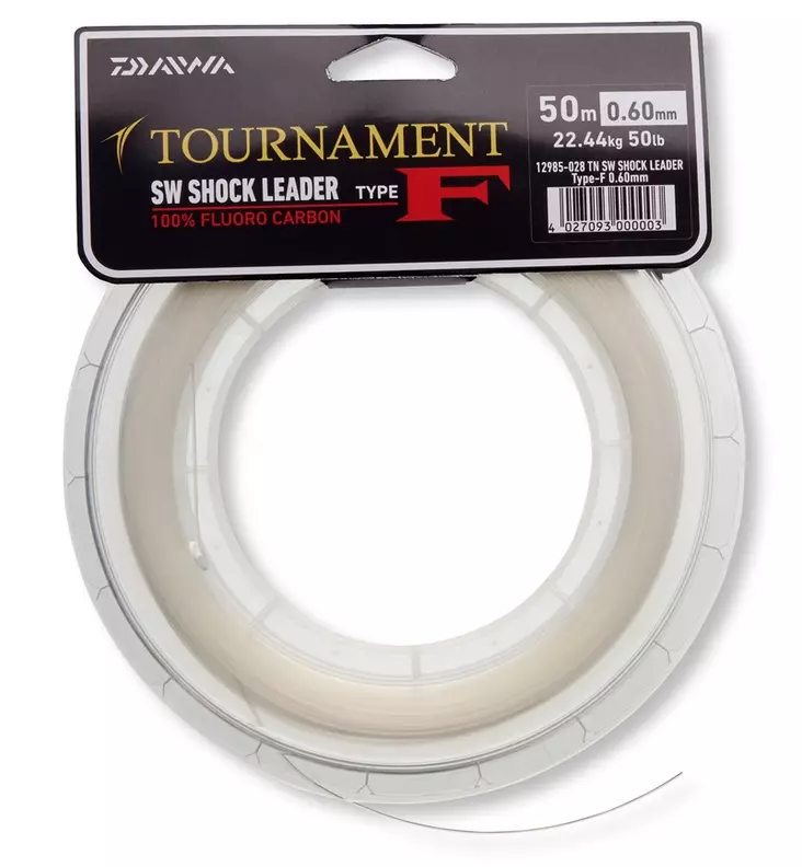 Daiwa Tournament SW Shock Leader 0,60mm - Forfangsmateriale - 4027093408816 - 1