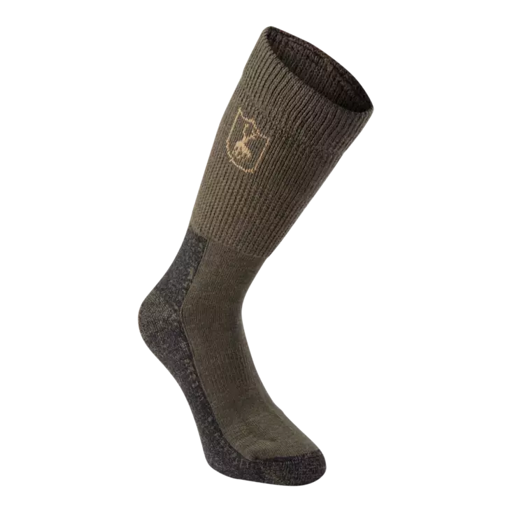 Deerhunter Wool Socks Deluxe Short Grape Leaf - Jægersokker - 5702827156636 - 1