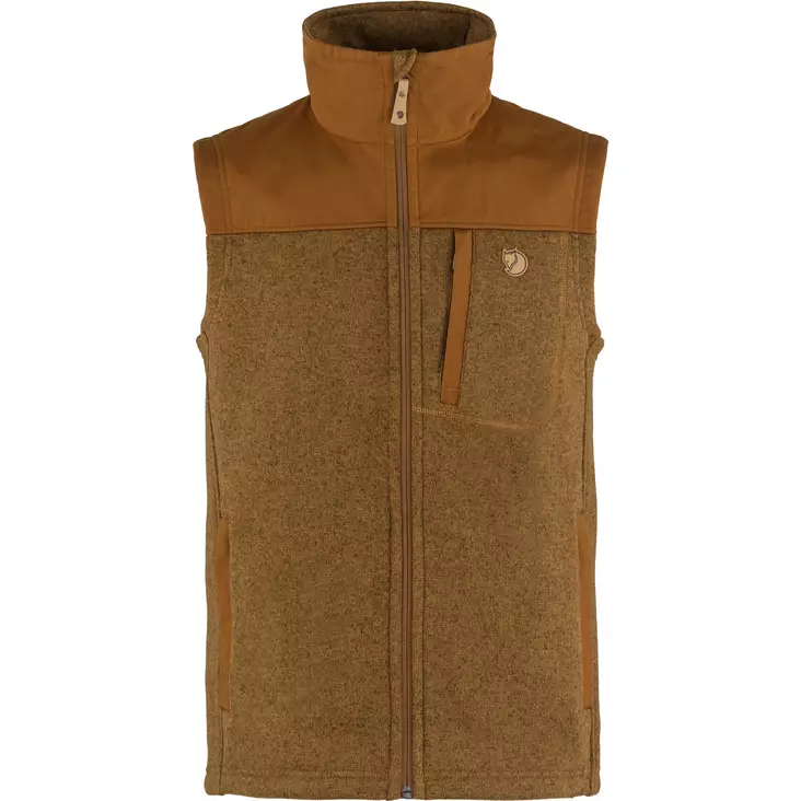 Fjällräven Buck Fleece Vest M Chestnut - Mellemlagjakker - 7323450725716 - 1