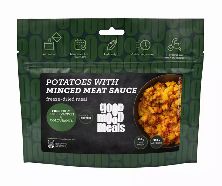 GoodMoodMeals Potatoes With Minced Meat Sauce - Campingmadras - 4750296003686 - 2