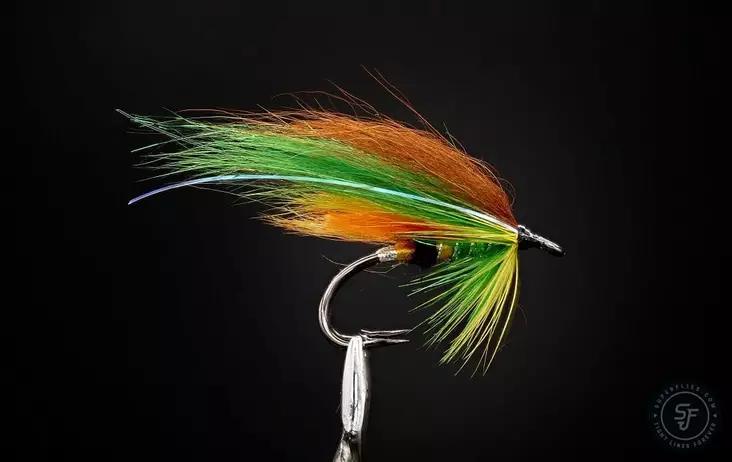 Green Highlander Salmon Fly - Dobbeltkrog - 8859202532596 - 1