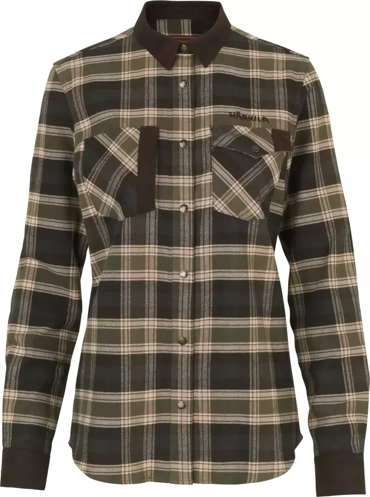 Härkila Aivak L/S Shirt W Olive - Jægertrøjer - 5714733554796 - 1