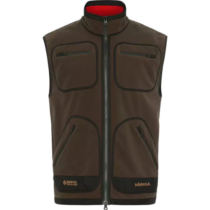 Härkila Kamko Fleece Waistcoat Brown/Red - Herrernes jagtjakker - 5714733529626 - 1